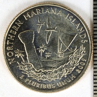 США, 25 центов. Марианский острова 2009 год.