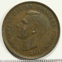 Англия, 1 пенни, 1946 год.