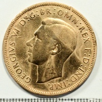 Англия, 1 пенни, 1939 год.
