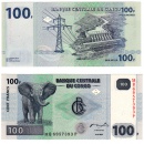 Конго, 100 франков 2007 год.